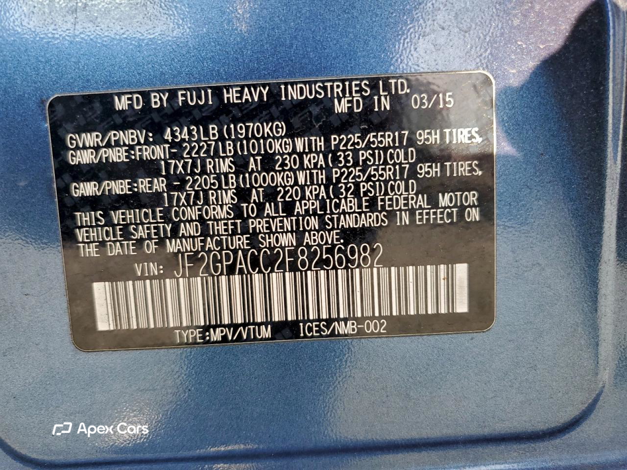 Subaru XV 2015