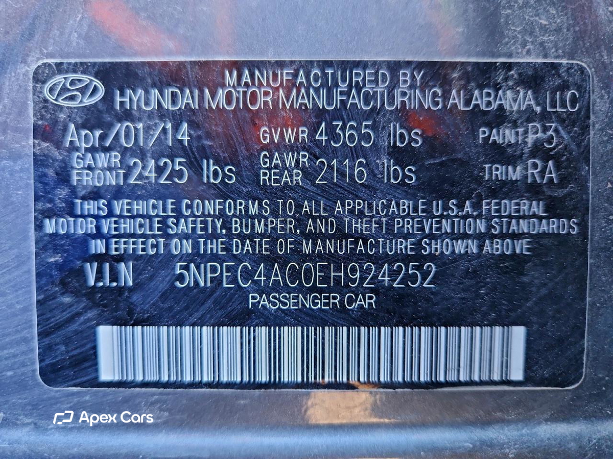 Hyundai Sonata 2014