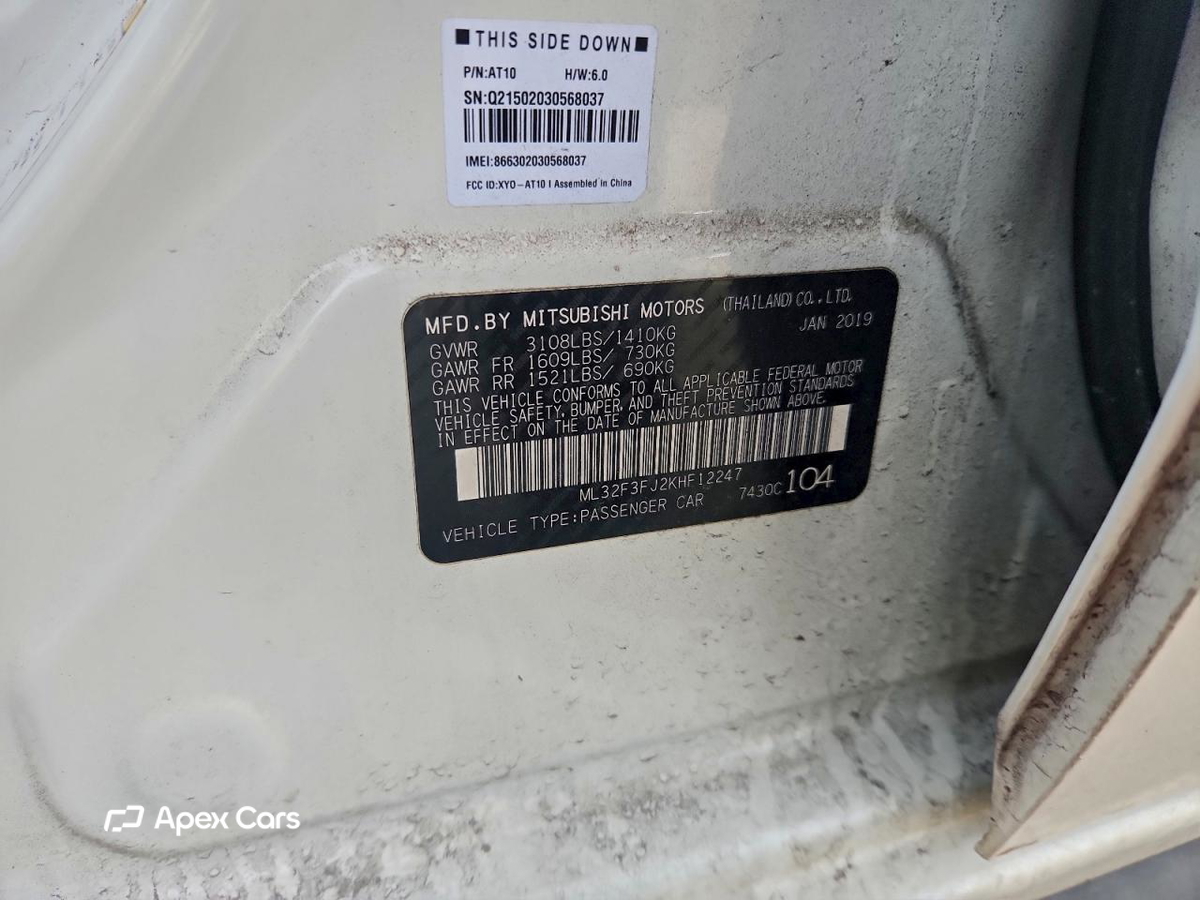 Mitsubishi Mirage 2019