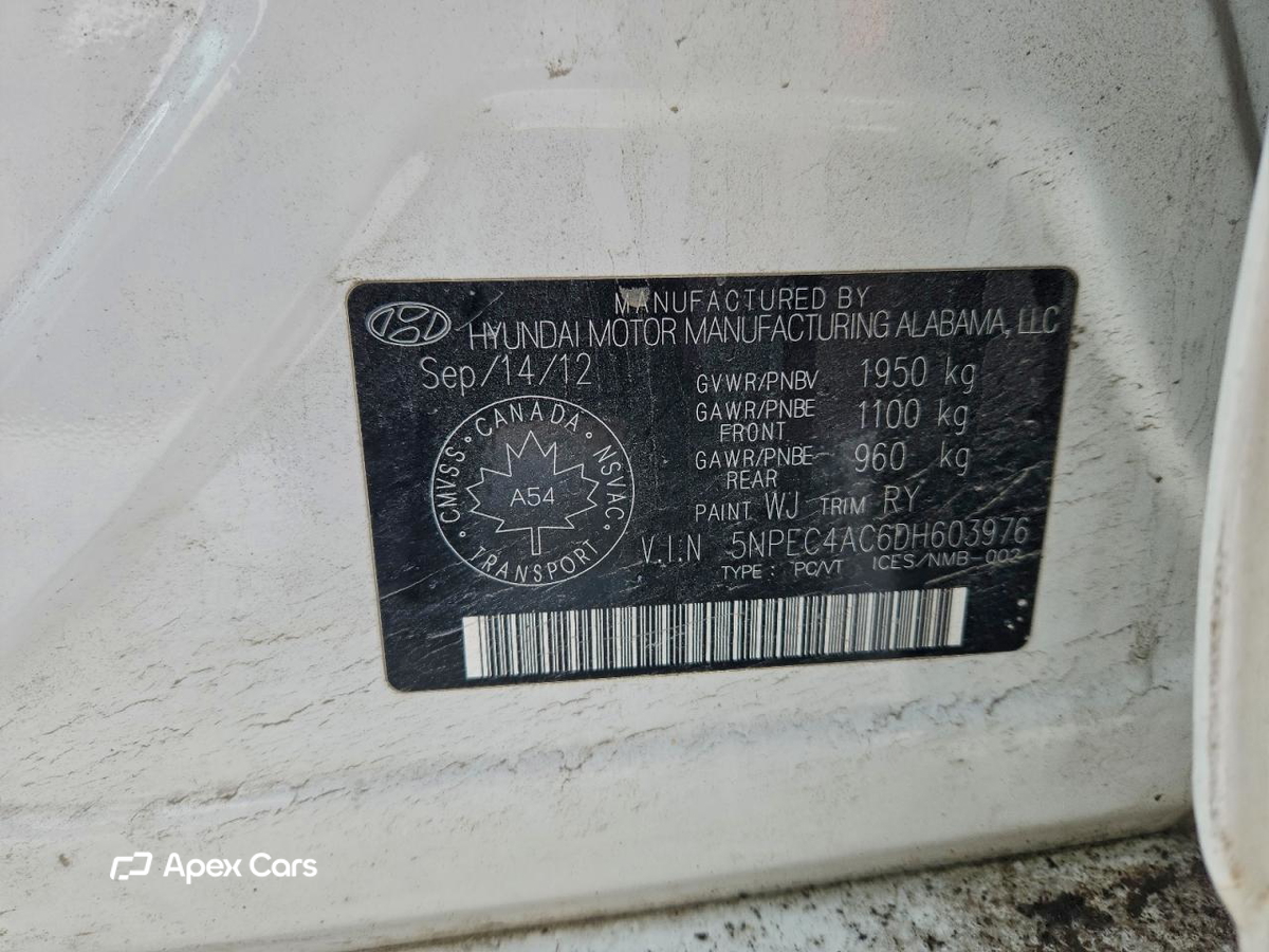 Hyundai Sonata 2013