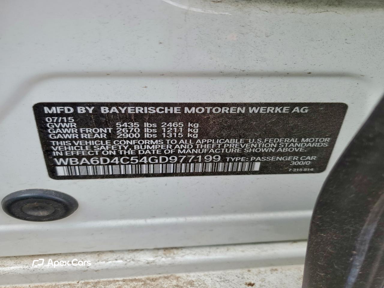 BMW Series 6 2016