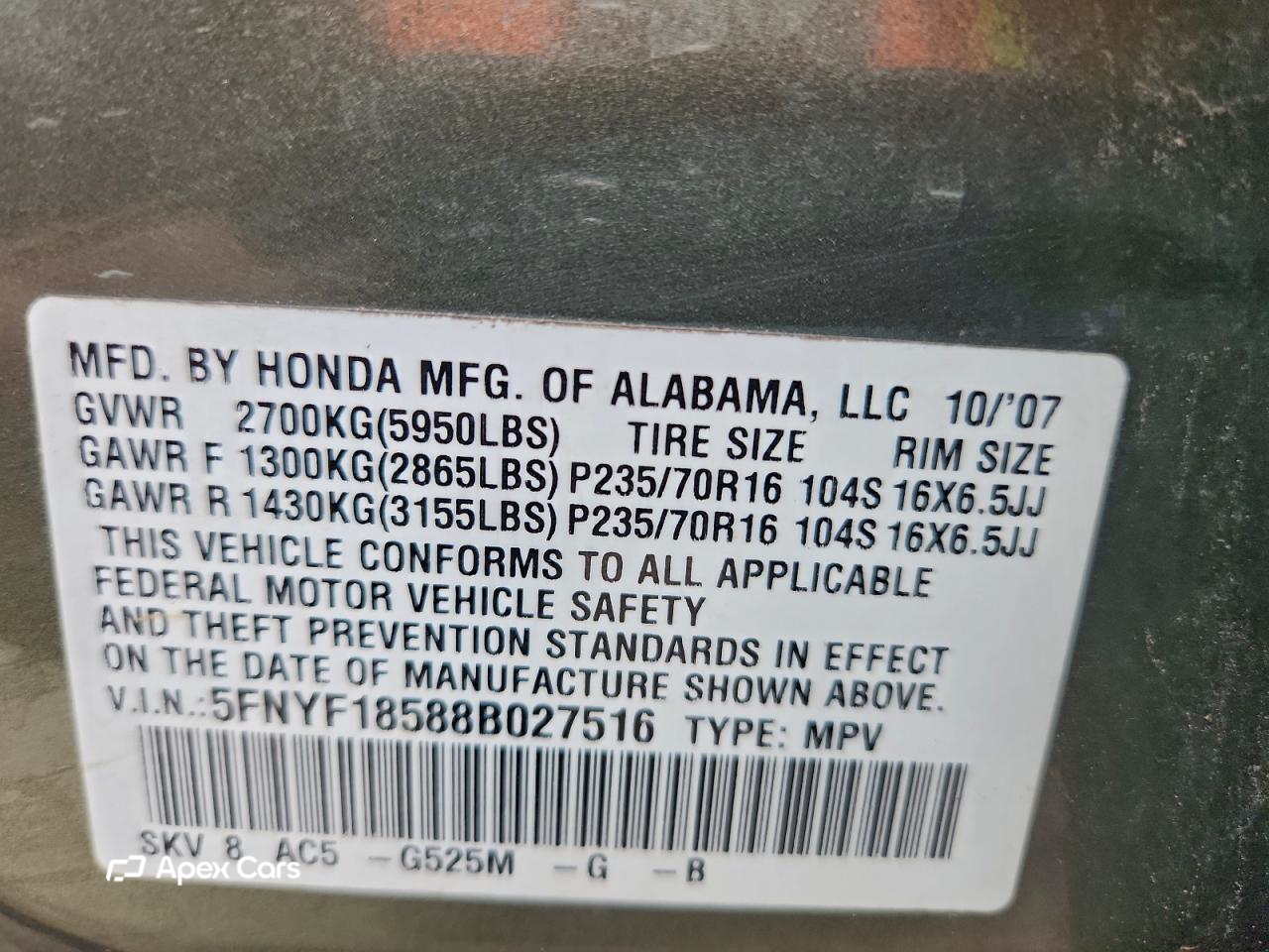Honda Pilot 2008