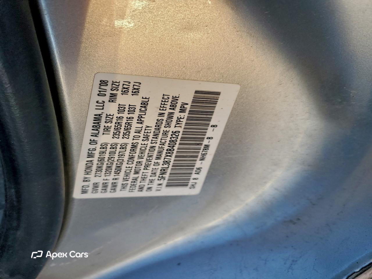 Honda Odyssey 2008