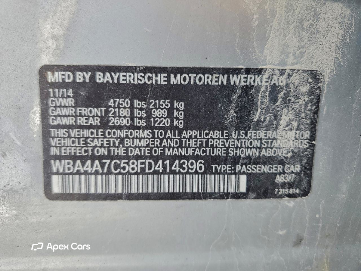 BMW Series 4 2015