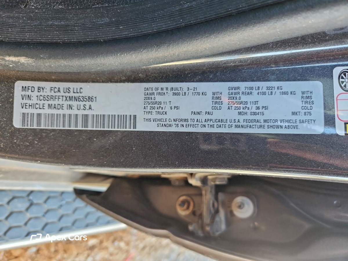 RAM 1500 2021