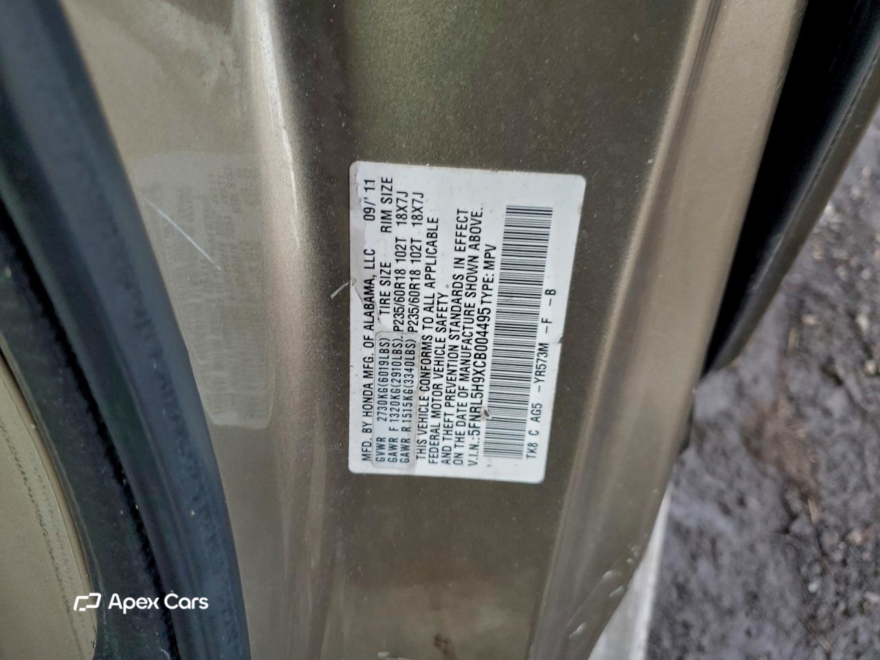 Honda Odyssey 2012