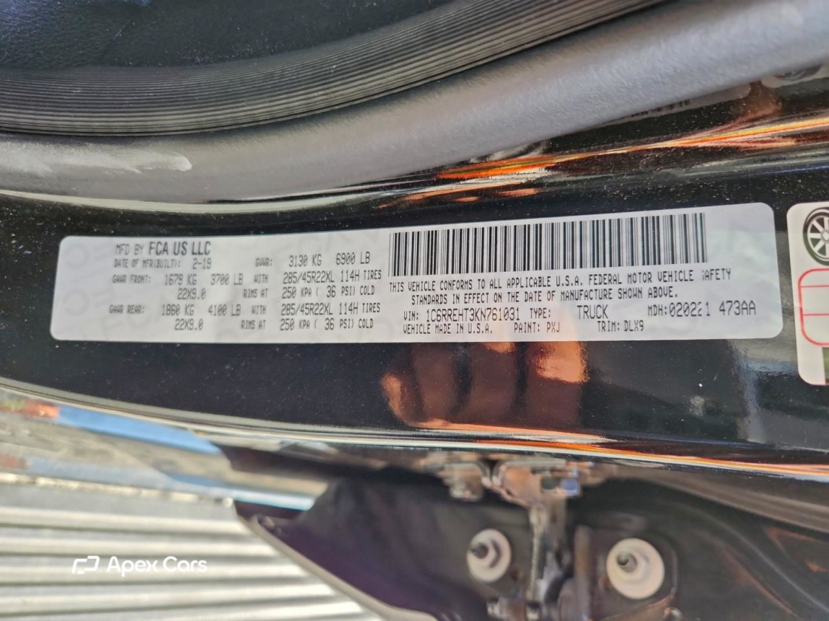 RAM 1500 2019