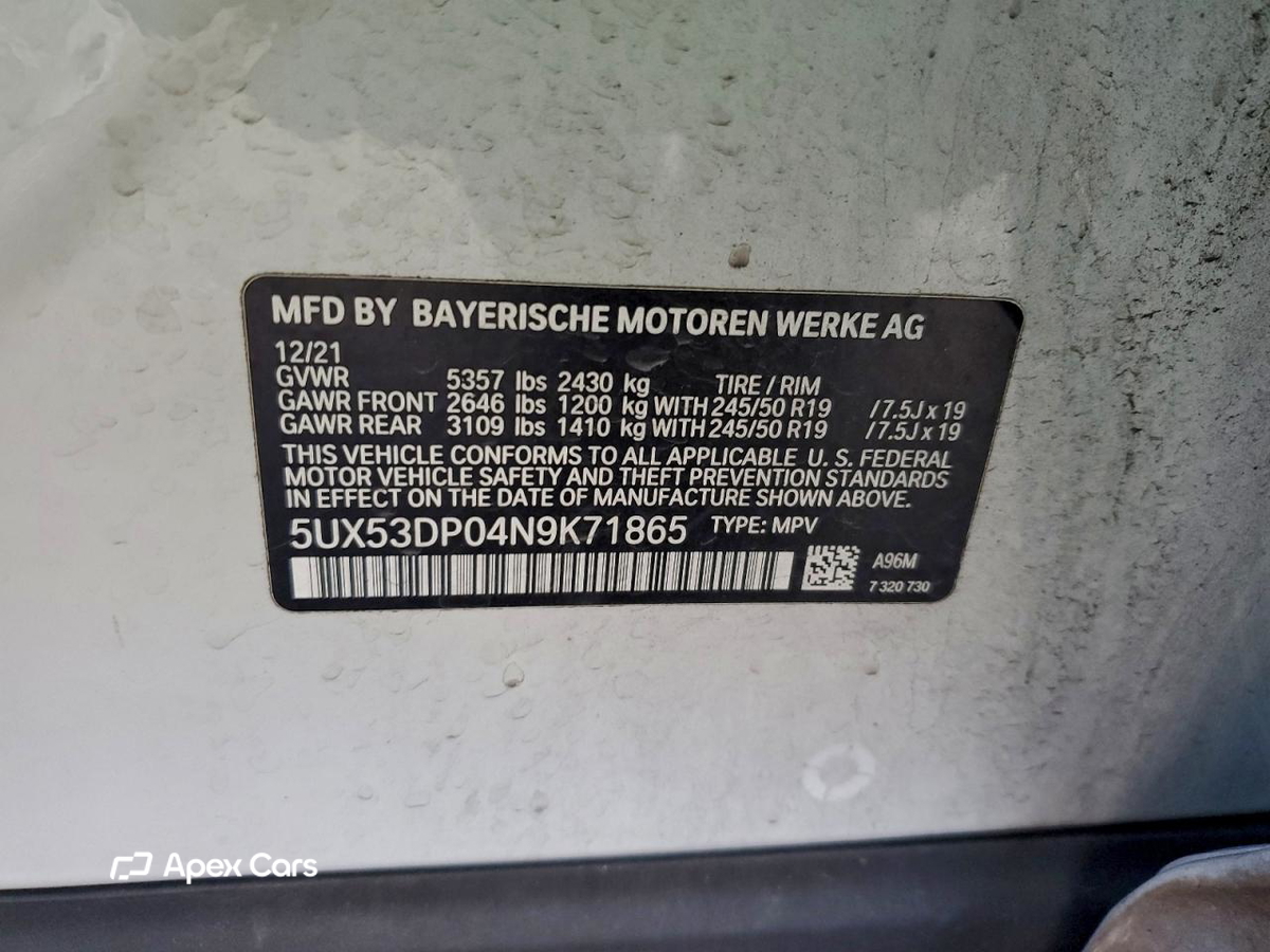 BMW X3 2022