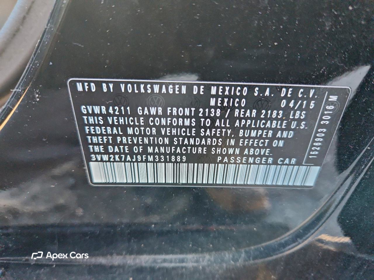 Volkswagen Jetta 2015