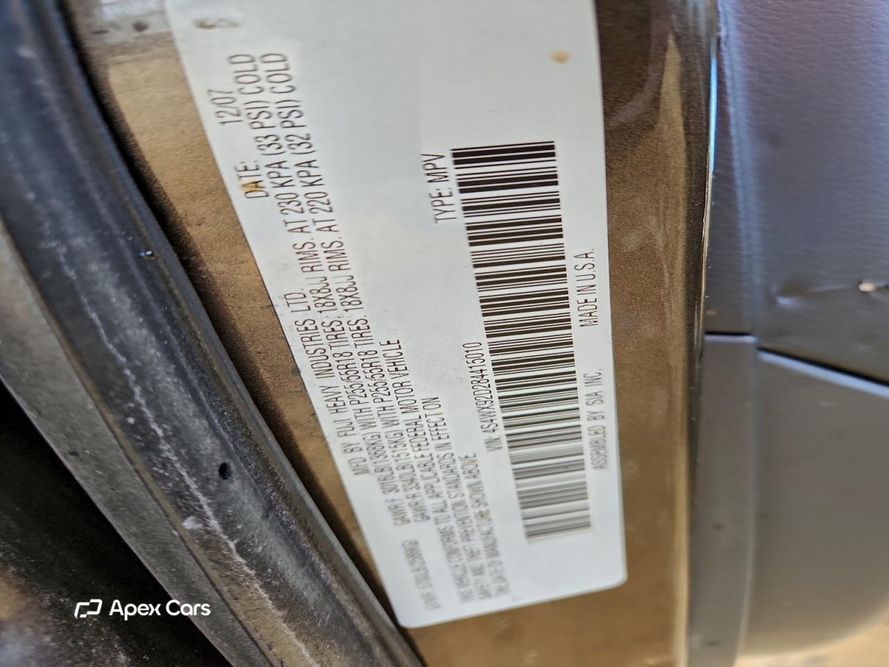 Subaru Tribeca 2008