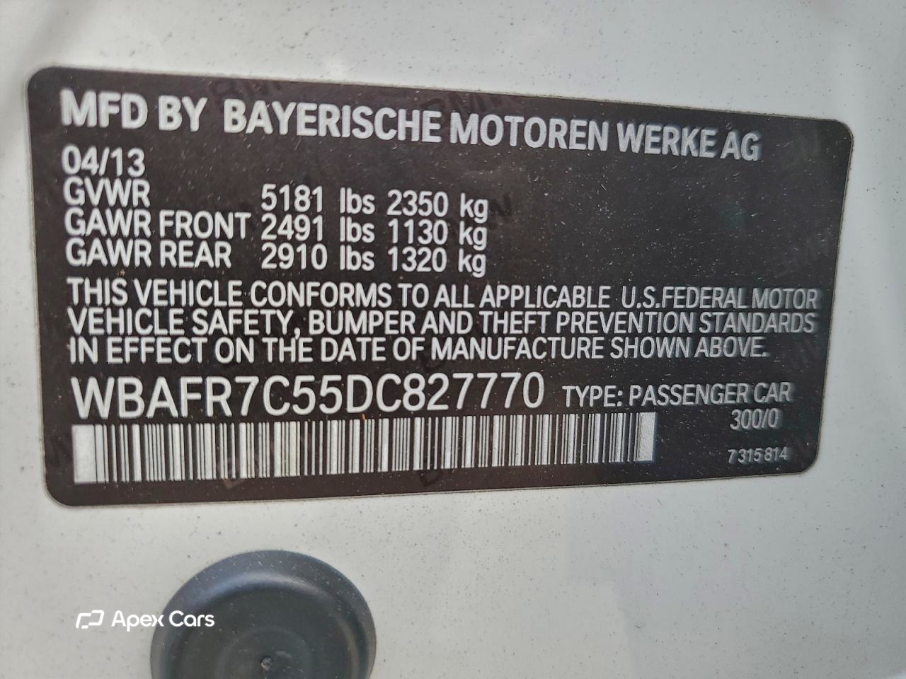 BMW Series 5 2013