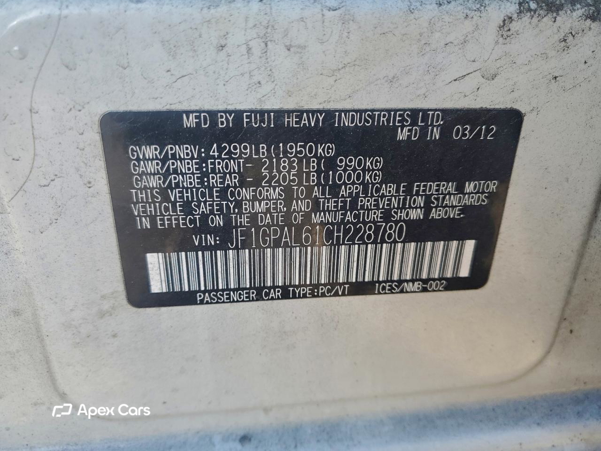 Subaru Impreza 2012