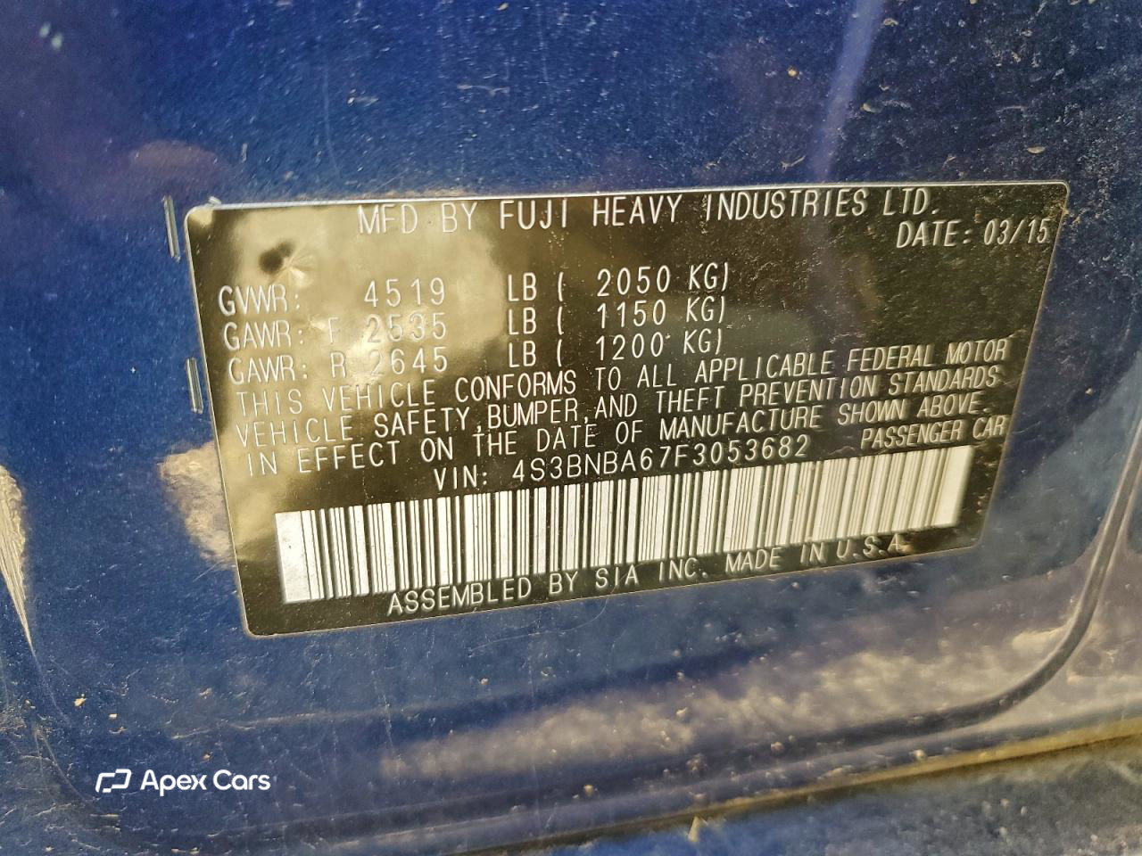 Subaru Legacy 2015