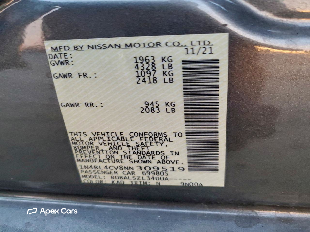 Nissan Altima 2022