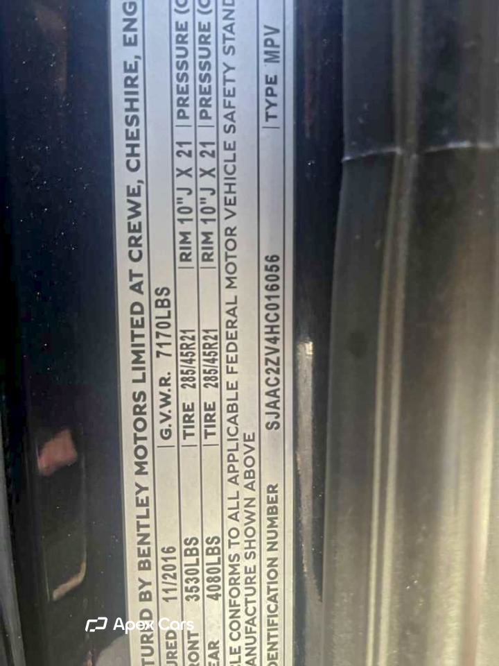 Bentley Bentayga 2017