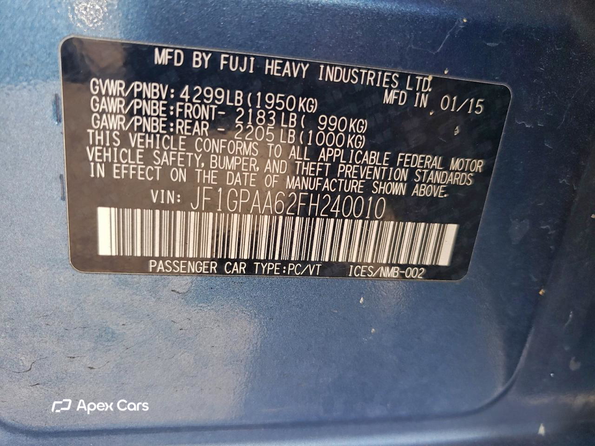 Subaru Impreza 2015