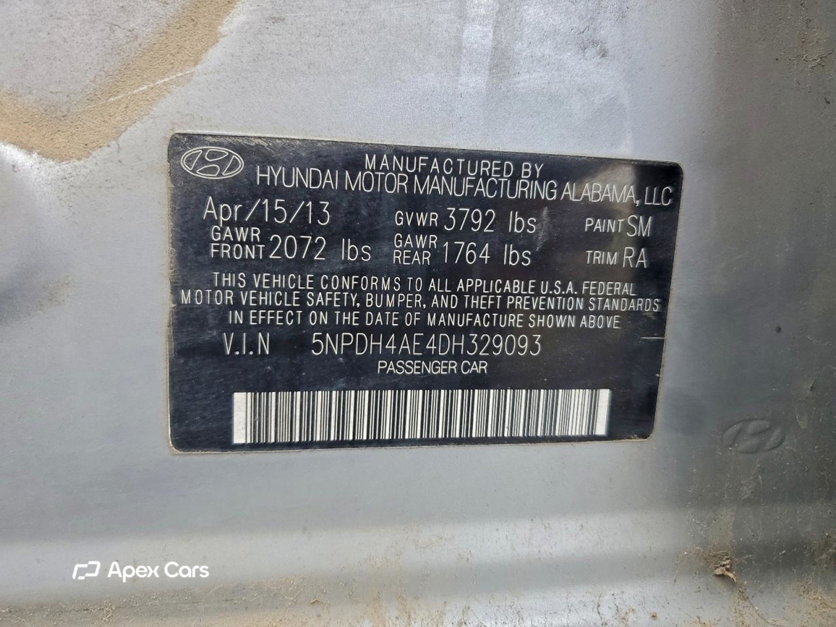 Hyundai Elantra 2013