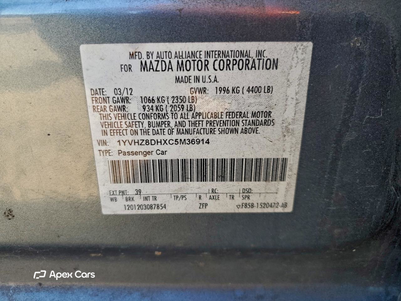 Mazda 6 2012