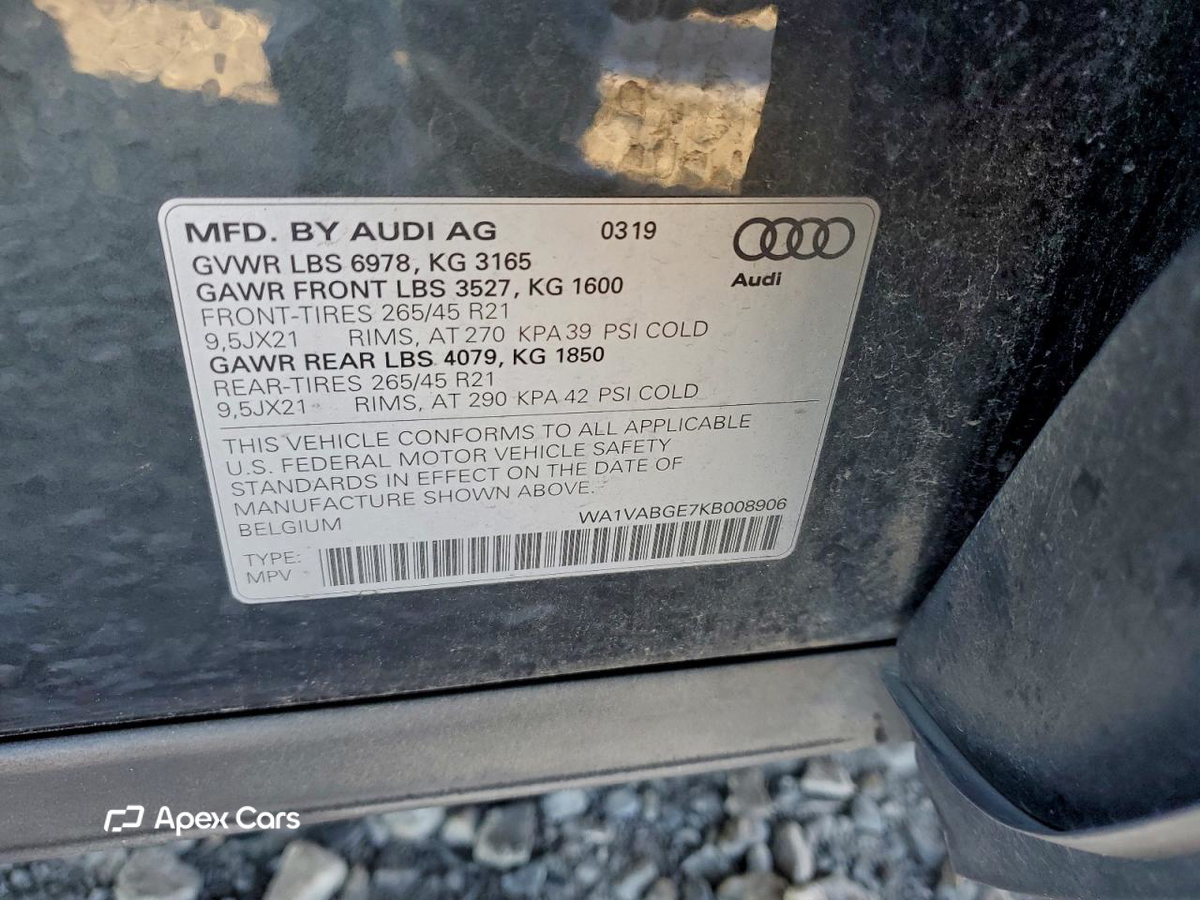 Audi e-tron 2019