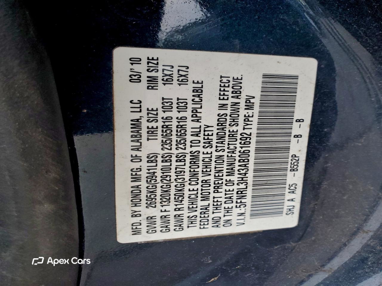 Honda Odyssey 2010