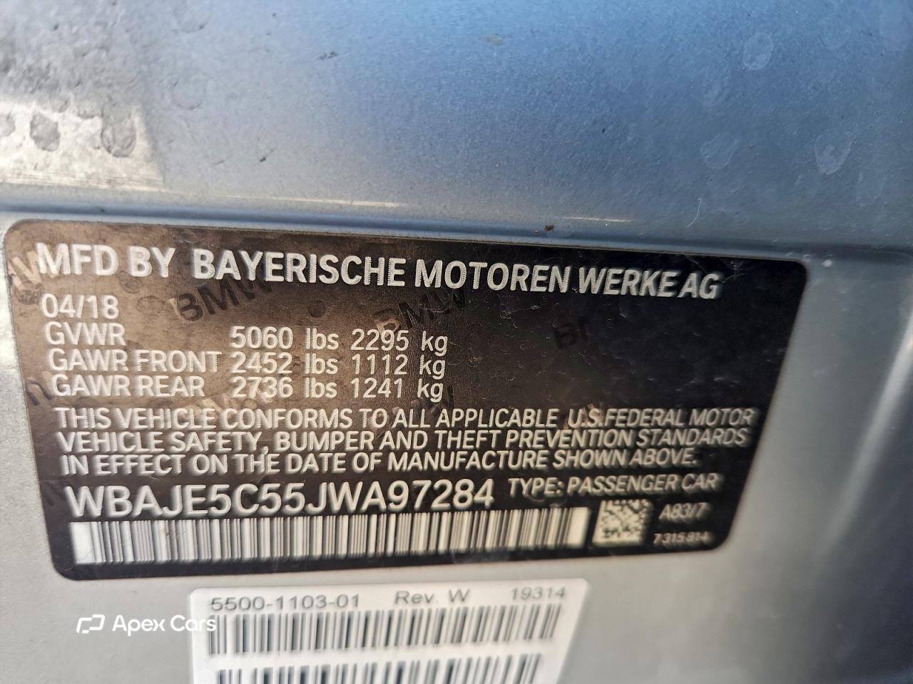BMW Series 5 2018