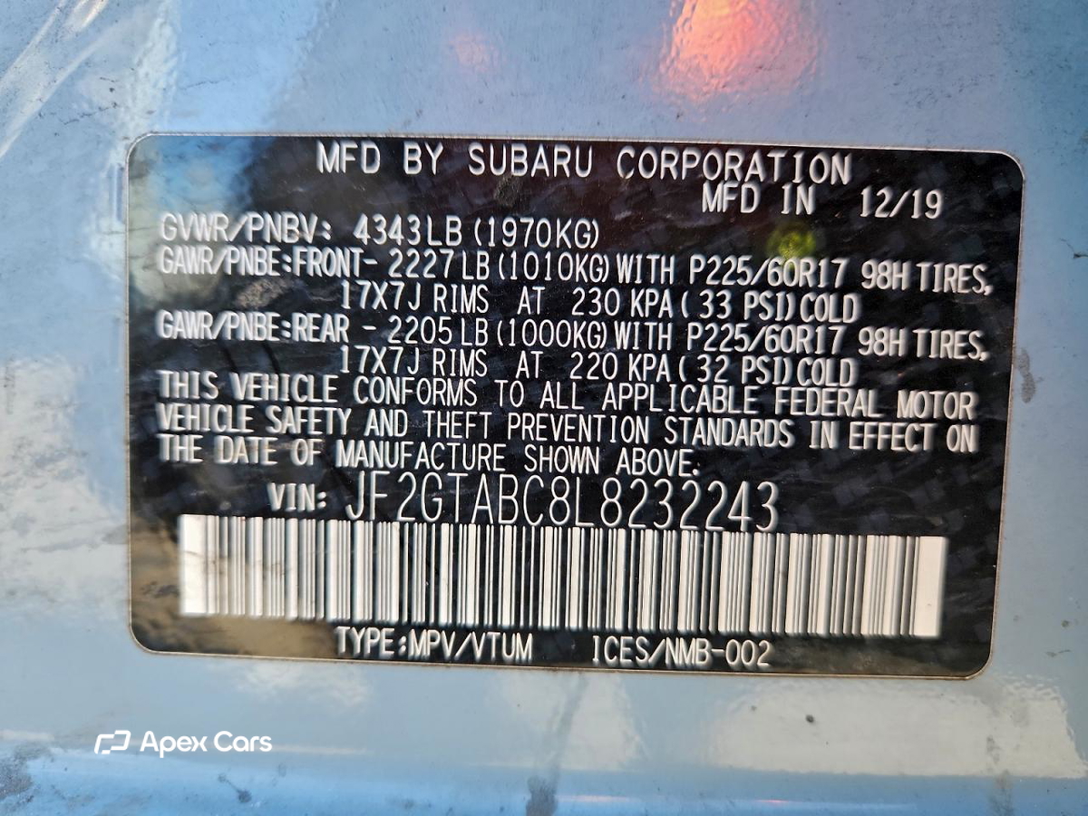 Subaru XV 2020