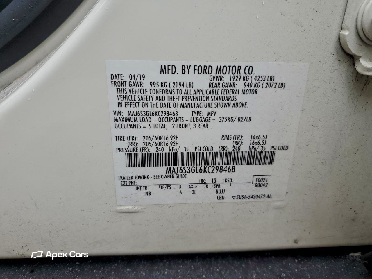 Ford EcoSport 2019