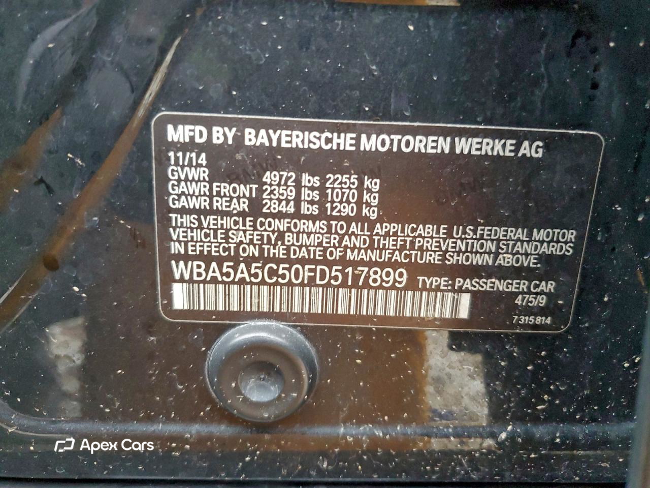 BMW Series 5 2015