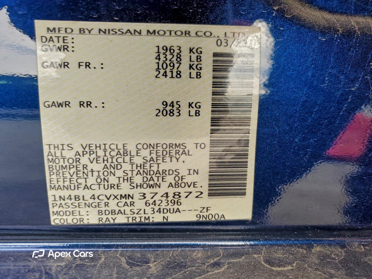 Nissan Altima 2021