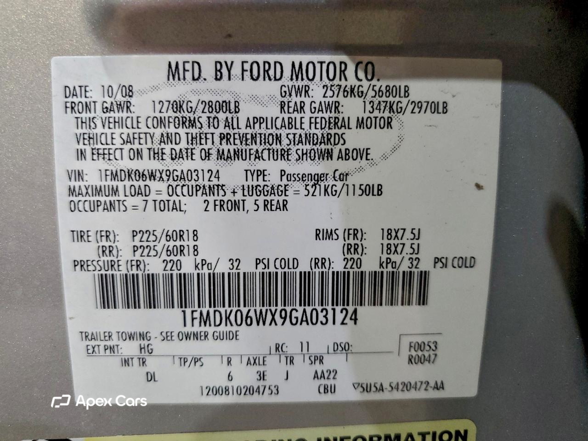 Ford Taurus X 2009
