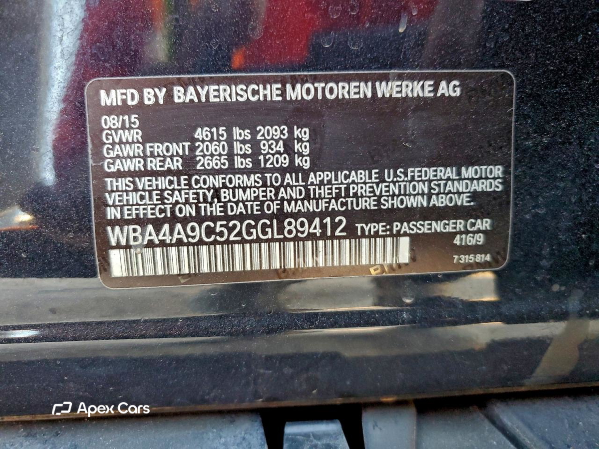 BMW Series 4 2016