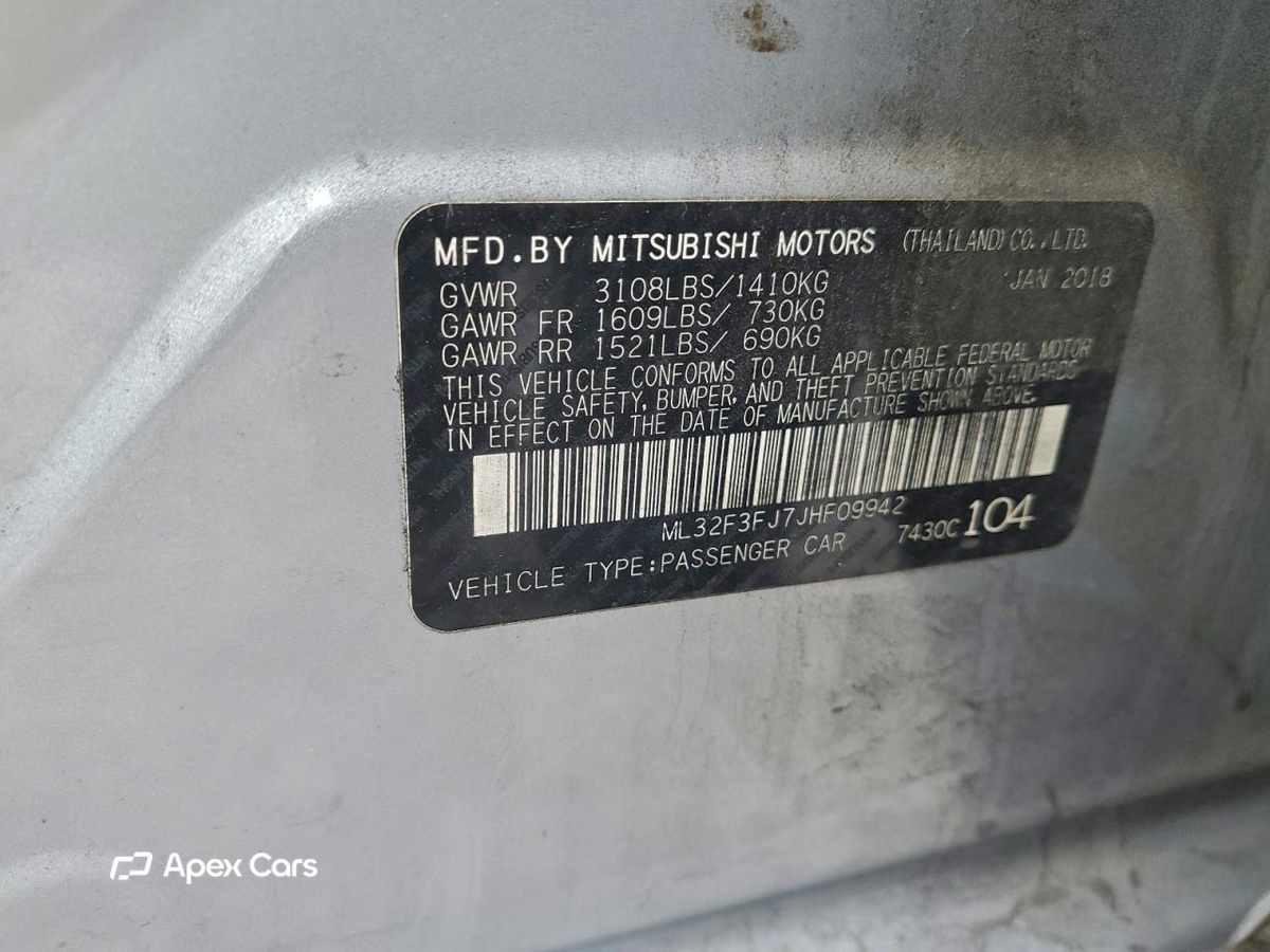 Mitsubishi Mirage 2018