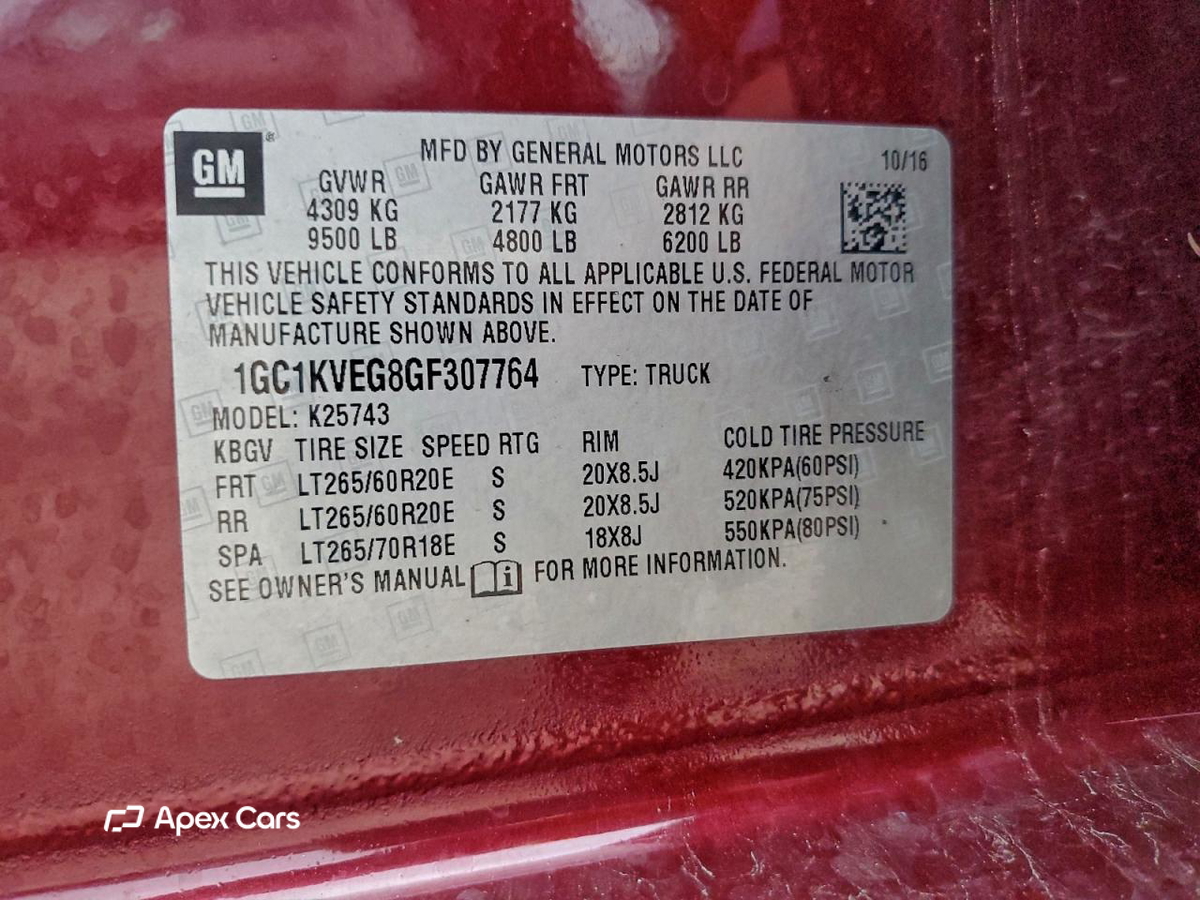 Chevrolet Silverado 2016