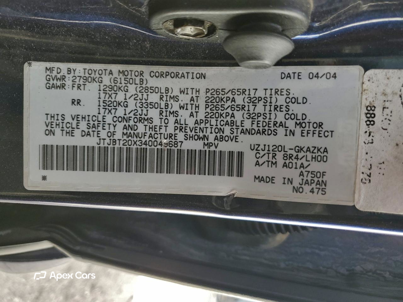 Lexus GX 2004