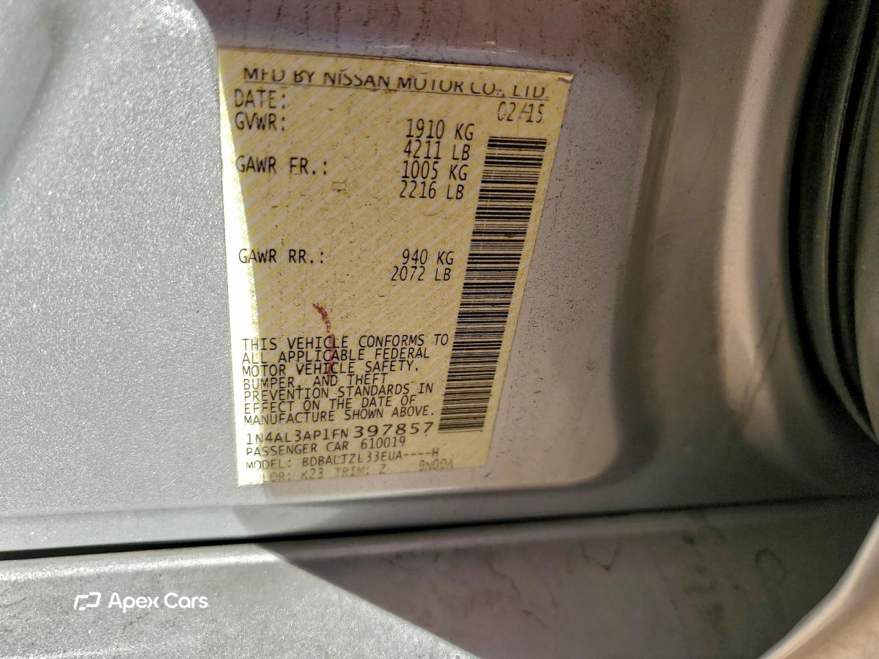 Nissan Altima 2015