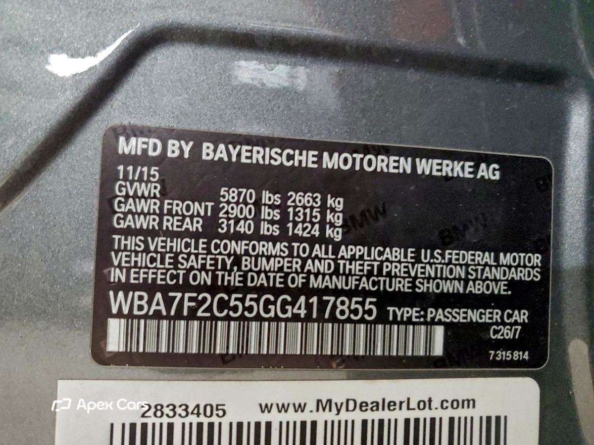 BMW Series 7 2016