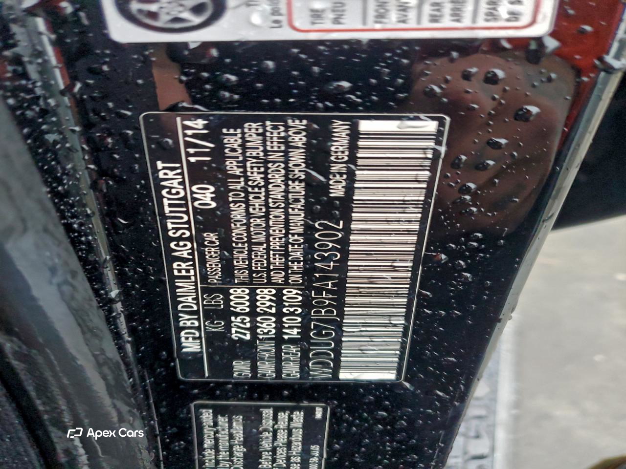 Mercedes-Benz S-klasse AMG 2015