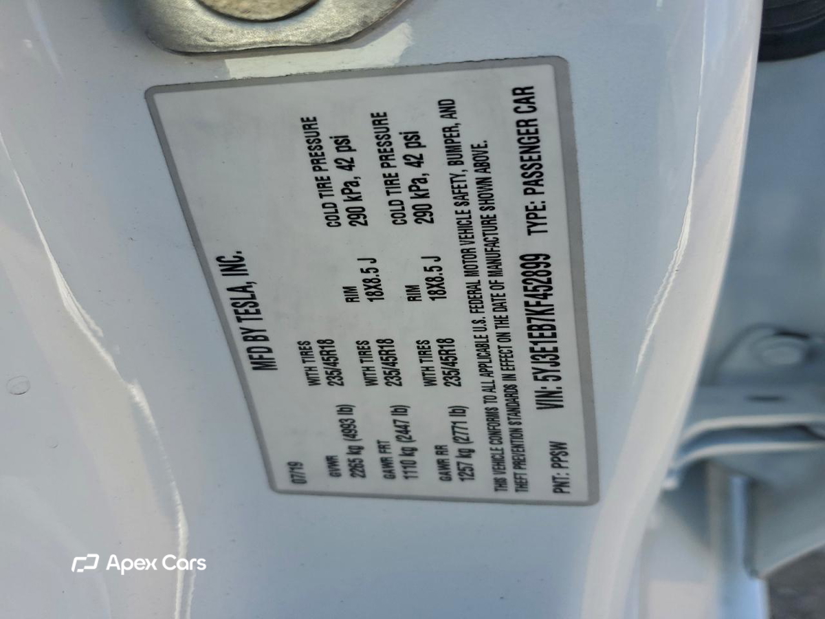 Tesla Model 3 2019
