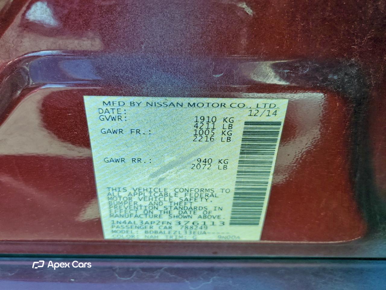 Nissan Altima 2015