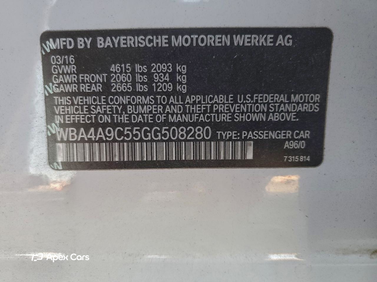 BMW Series 4 2016