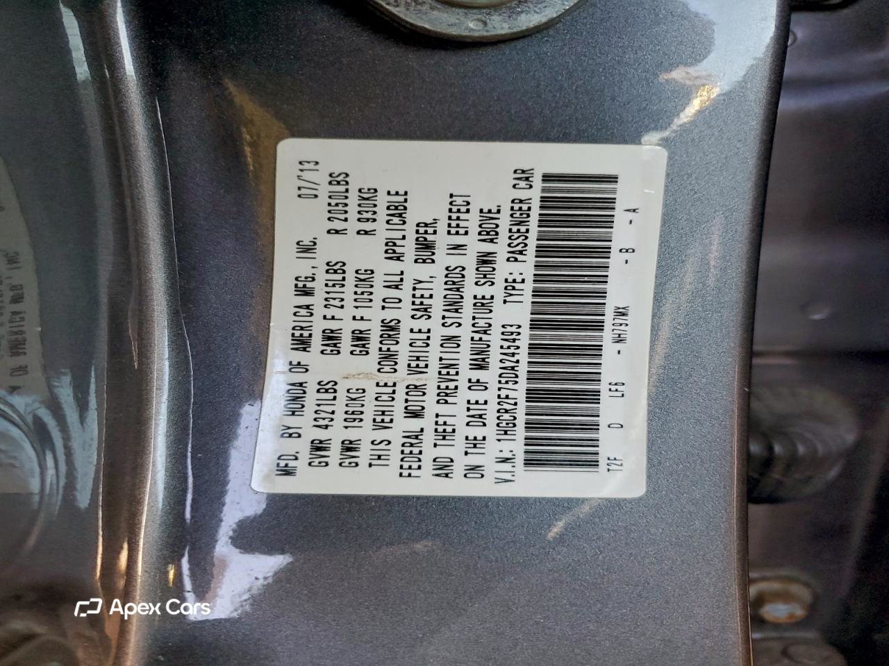 Honda Accord 2013