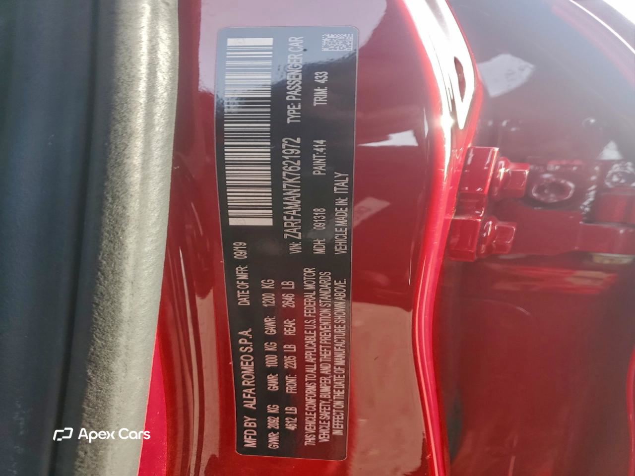 Alfa Romeo Giulia 2019