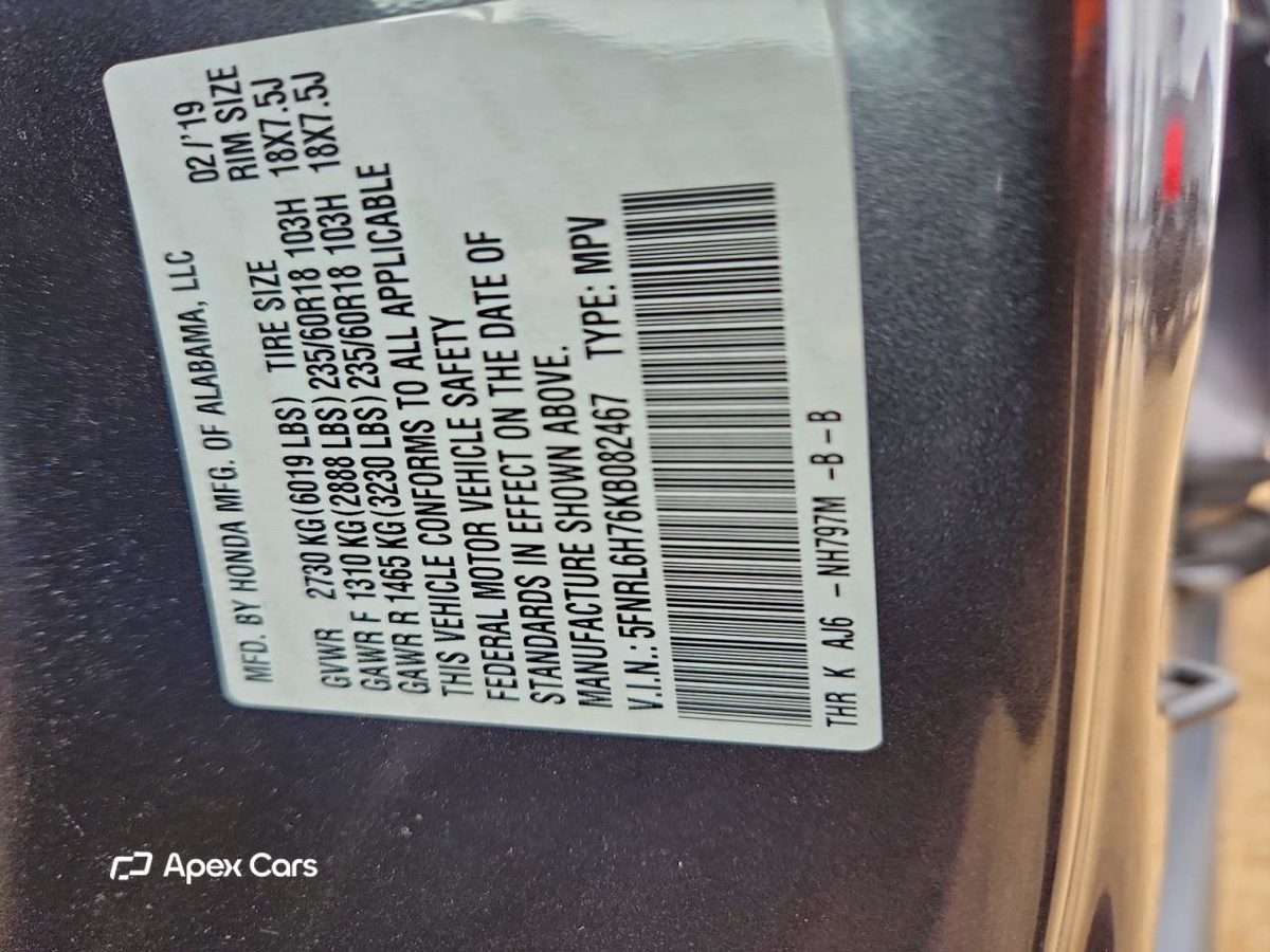 Honda Odyssey 2019