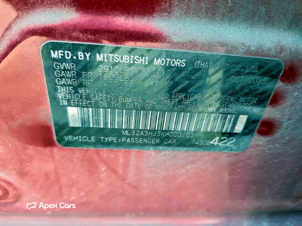 Mitsubishi Mirage 2019