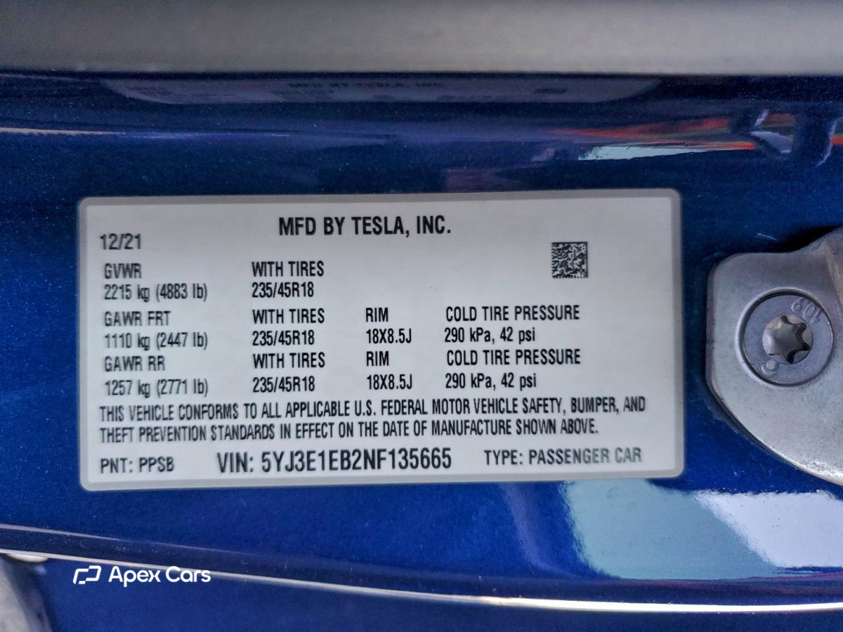Tesla Model 3 2022
