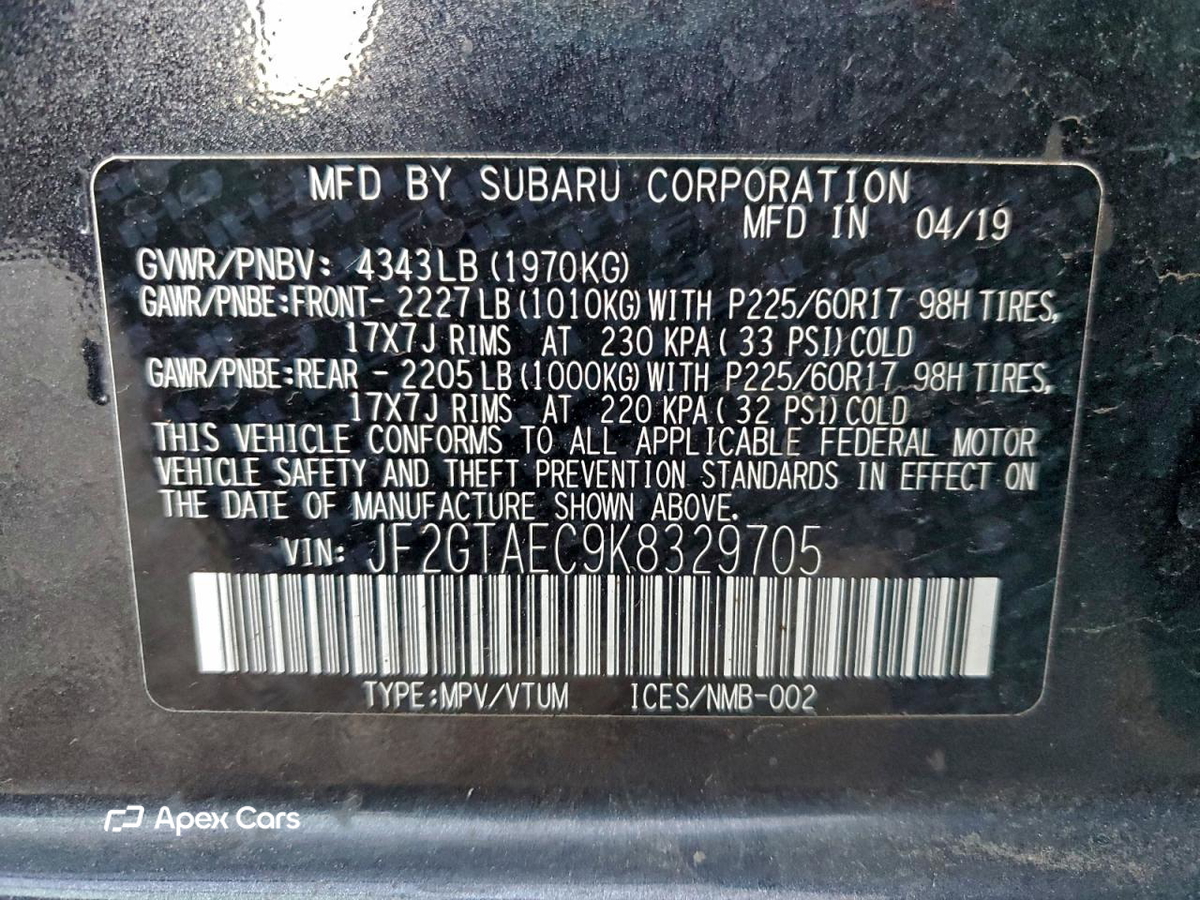 Subaru XV 2019