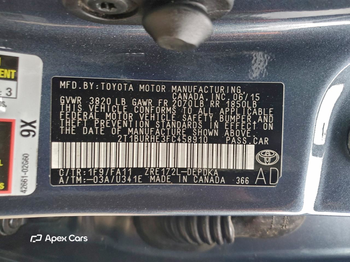 Toyota Corolla 2015