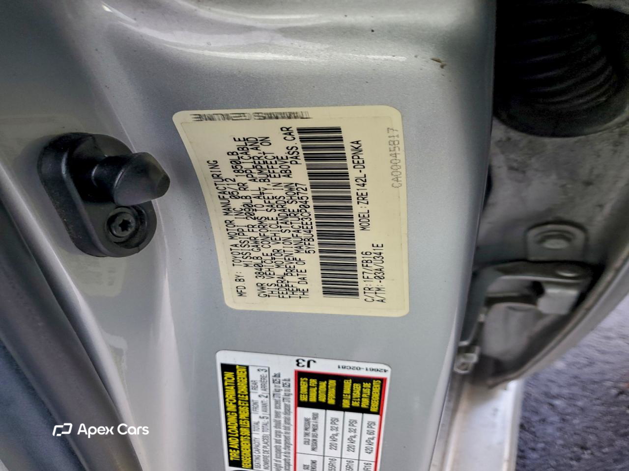 Toyota Corolla 2012
