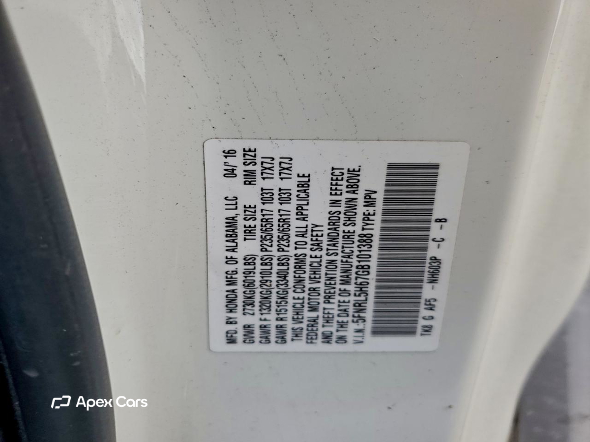 Honda Odyssey 2016