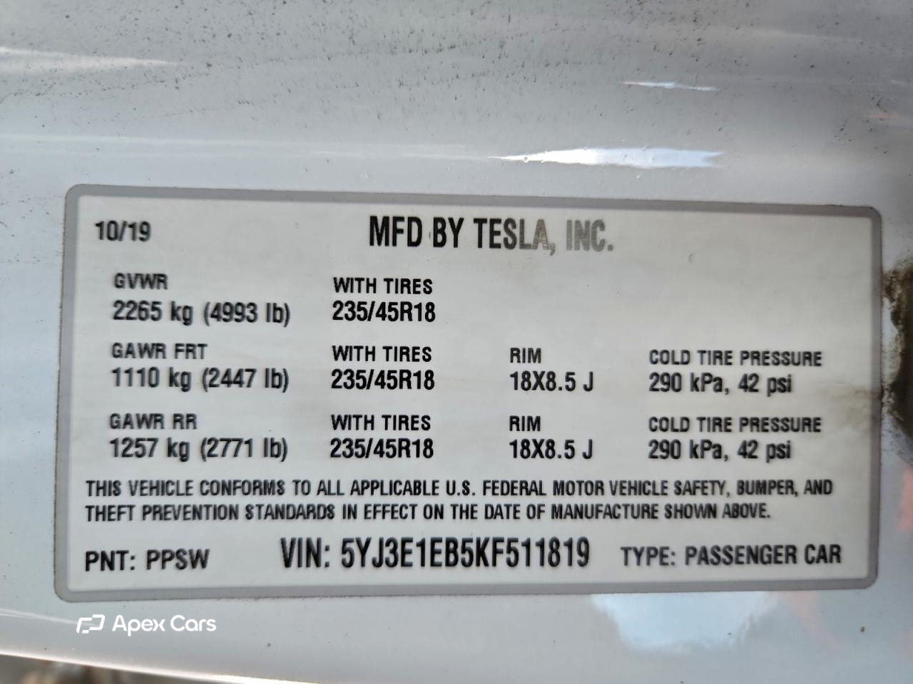 Tesla Model 3 2019
